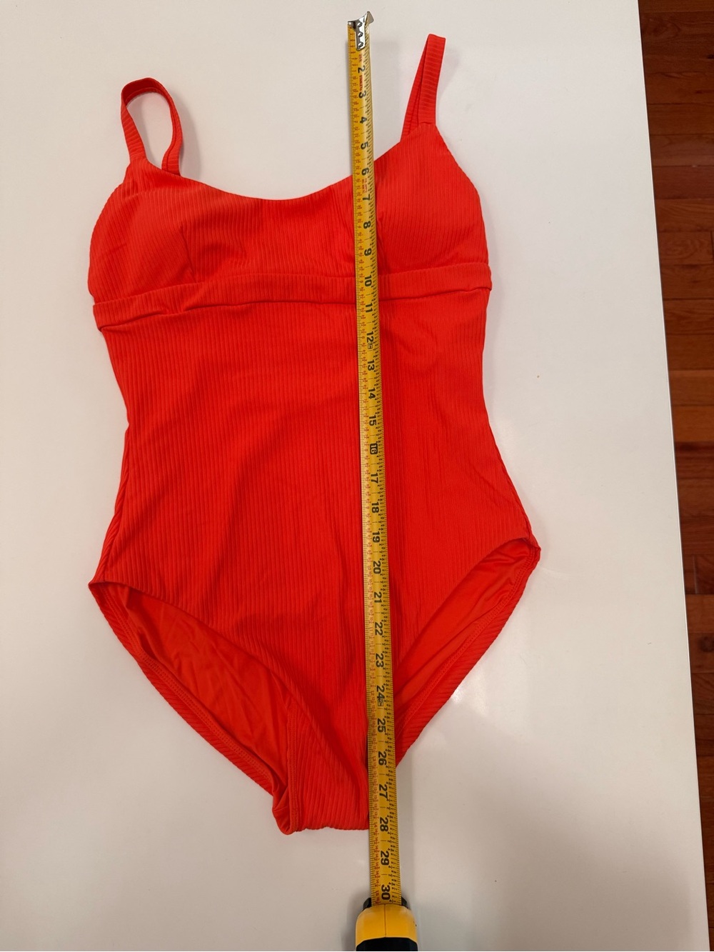 NWT Andie One-Piece Swimsuit in Bright Orange/Red- Medium Tall - Picture 8 of 11